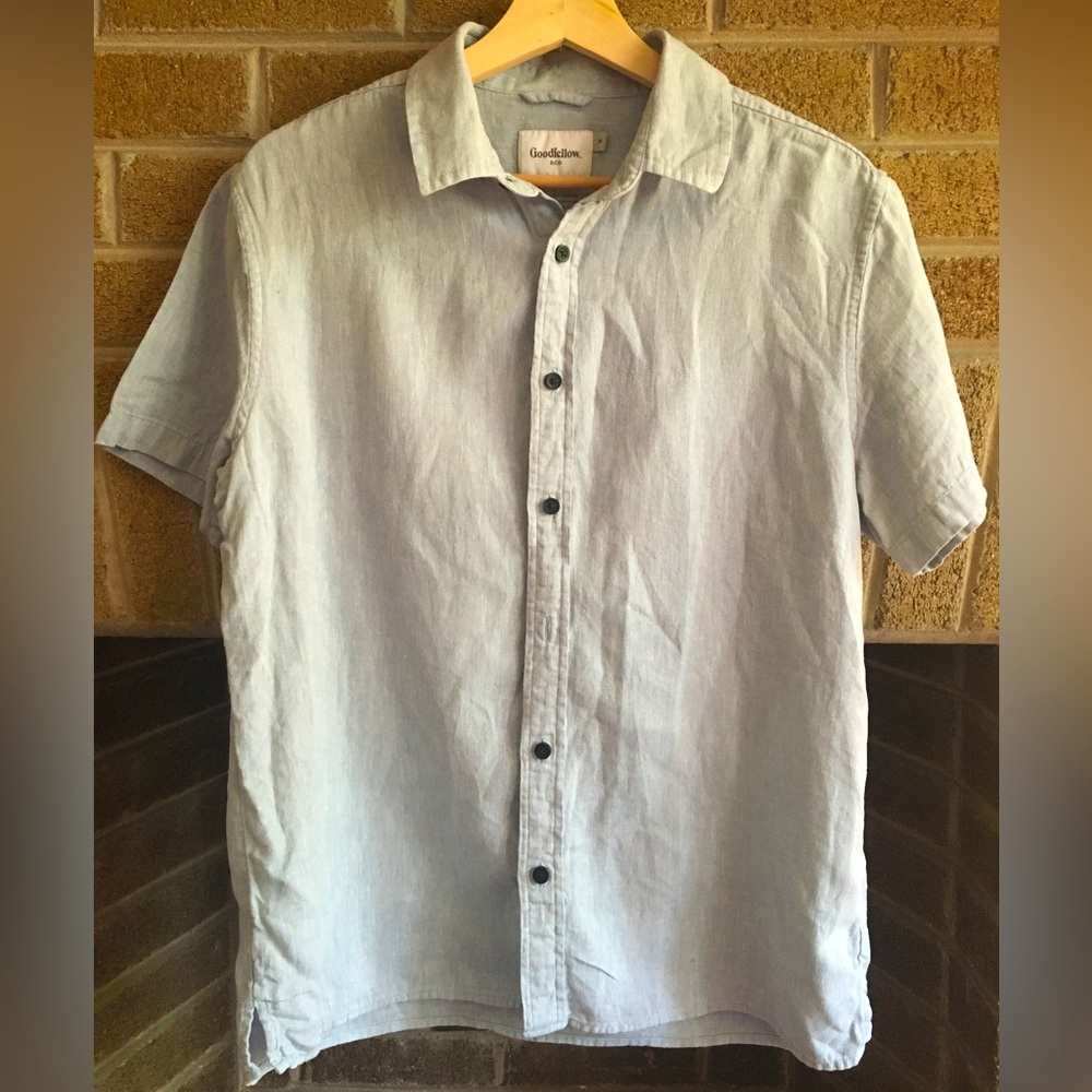 Short sleeve linen shirt